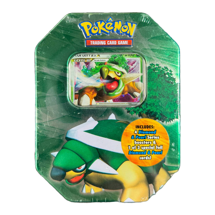 2007 Pokemon Diamond & Pearl Torterra LV.X Collector's Tin