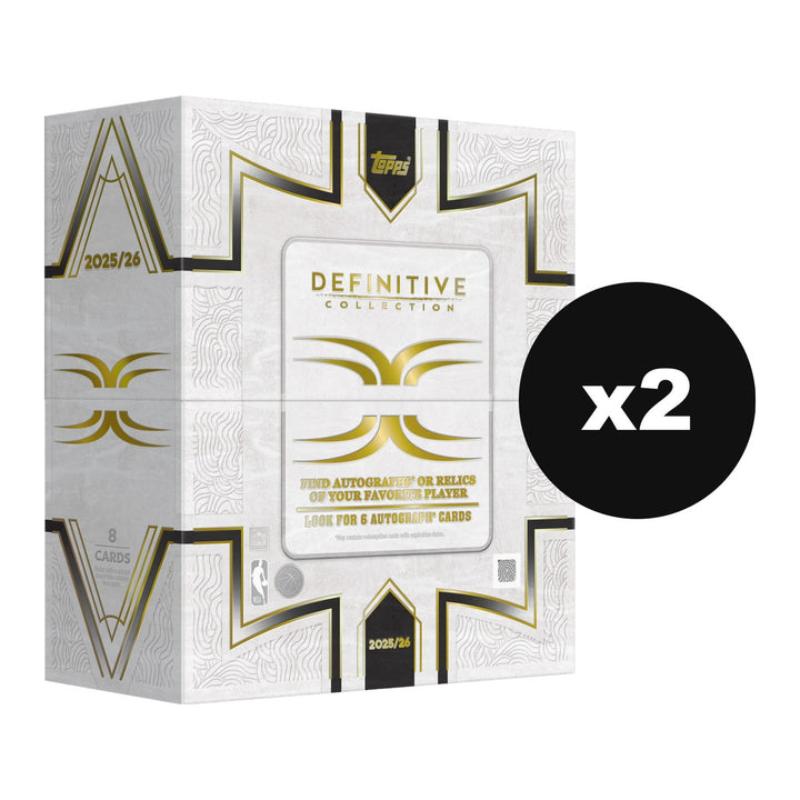 2025-26 Topps Definitive Basketball Hobby 2-Box Case