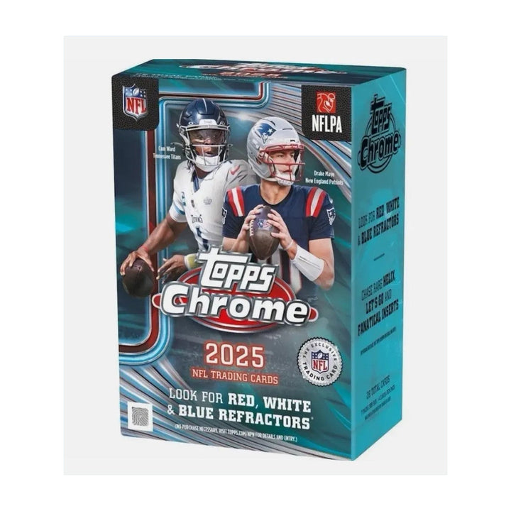 2025 Topps Chrome Football Blaster Box