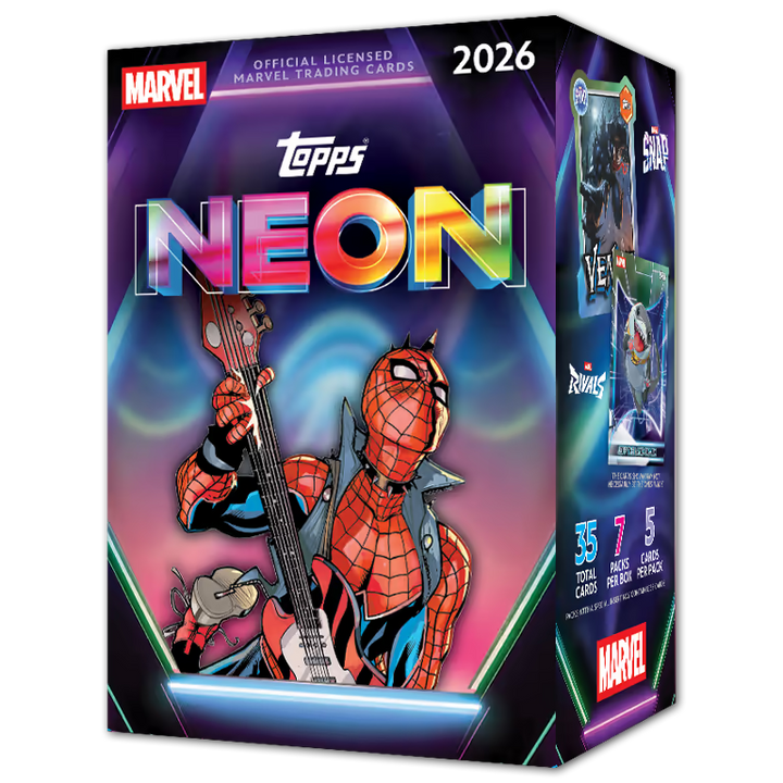 2026 Topps Marvel Neon Blaster Box sealed, 7 packs