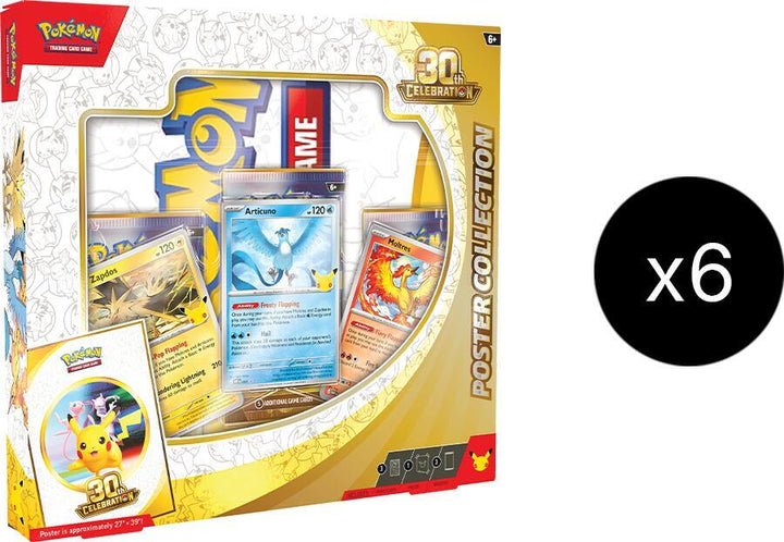 Pokemon TCG: 30th Celebration Poster Collection Case, 6 Collections