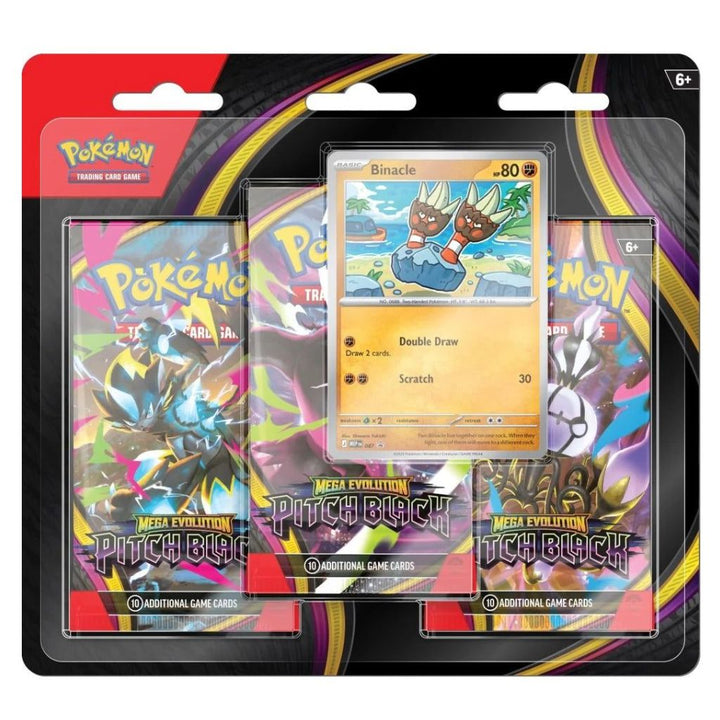 Pokemon Mega Evolution: Pitch Black 3-Pack Blister Binacle