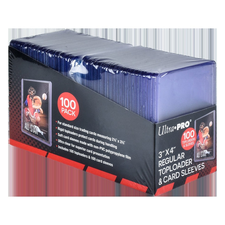 Ultra PRO 3" x 4" TOPLOADER Sleeves and Soft Sleeves Bundle 100ct