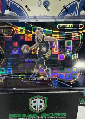 Paige Bueckers Panini rookie card pulled live at Break Boss
