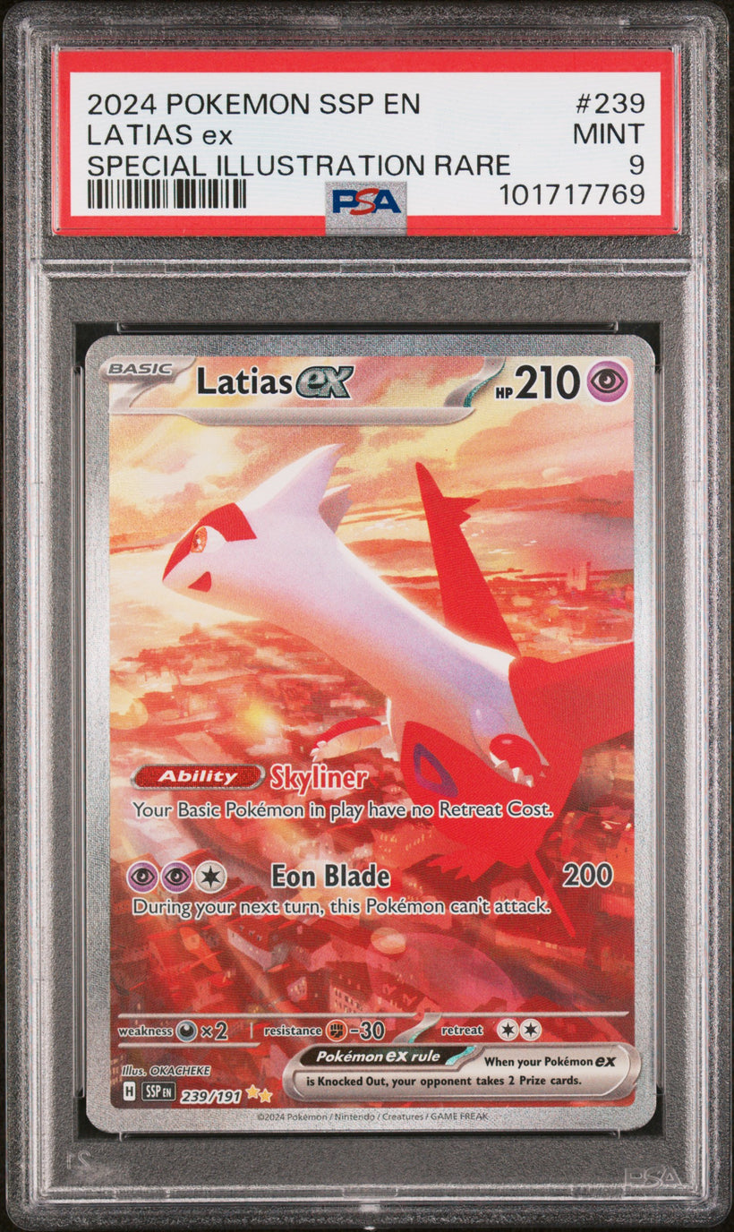 Latias ex SSP 239/191 PSA 9, front of the slab