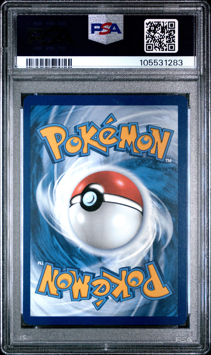 Poliwhirl MEW 176/165 PSA 9, back of the slab