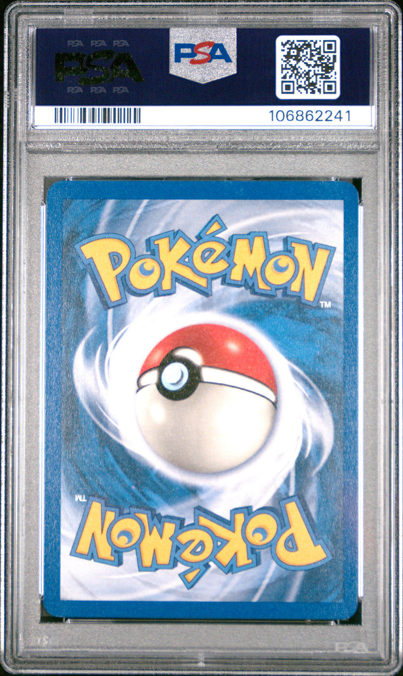 Dark Gyarados 8/82 Holo Team Rocket PSA 9, back of the slab