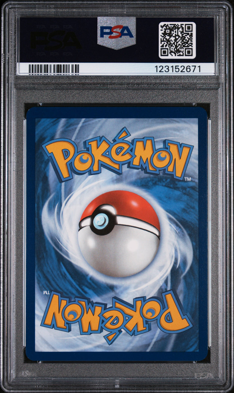 Glaceon ex 150 PSA 9, back of the slab