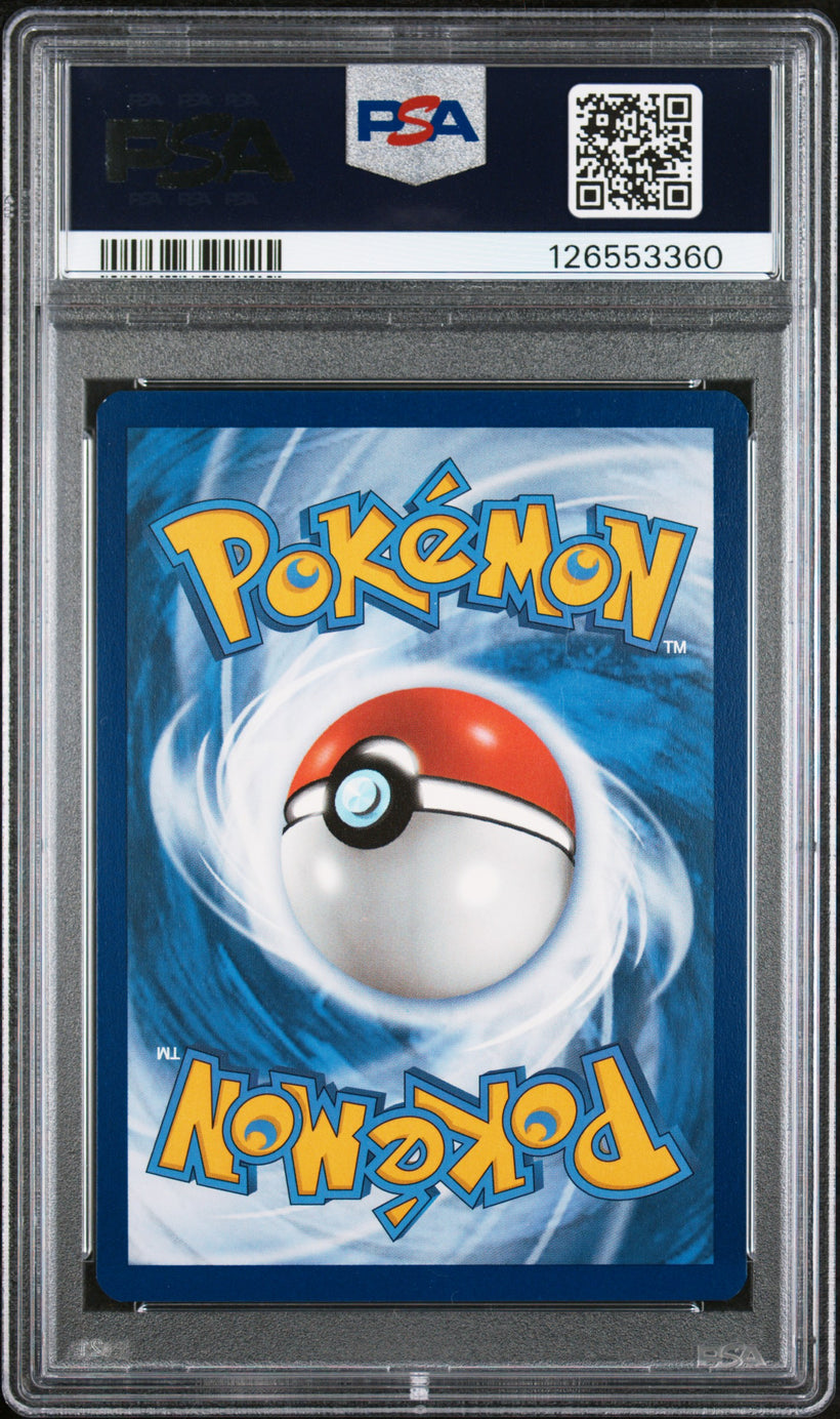 Charizard ex OBF 223/197 Obsidian Flames PSA 9, back of the slab