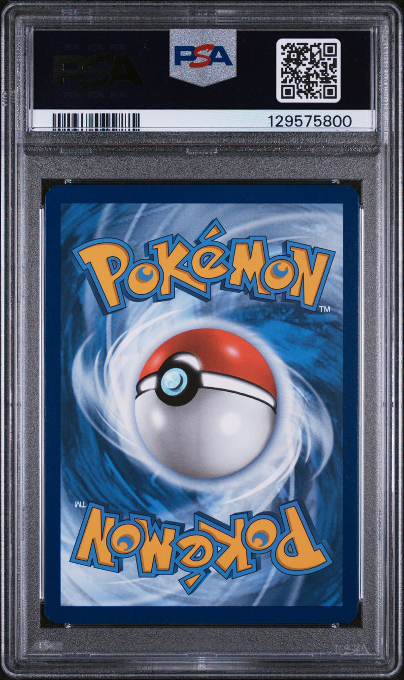 2025 Pokemon Black Bolt Seismitoad #105/086 Illustration Rare PSA 10 GEM MT, back of the slab