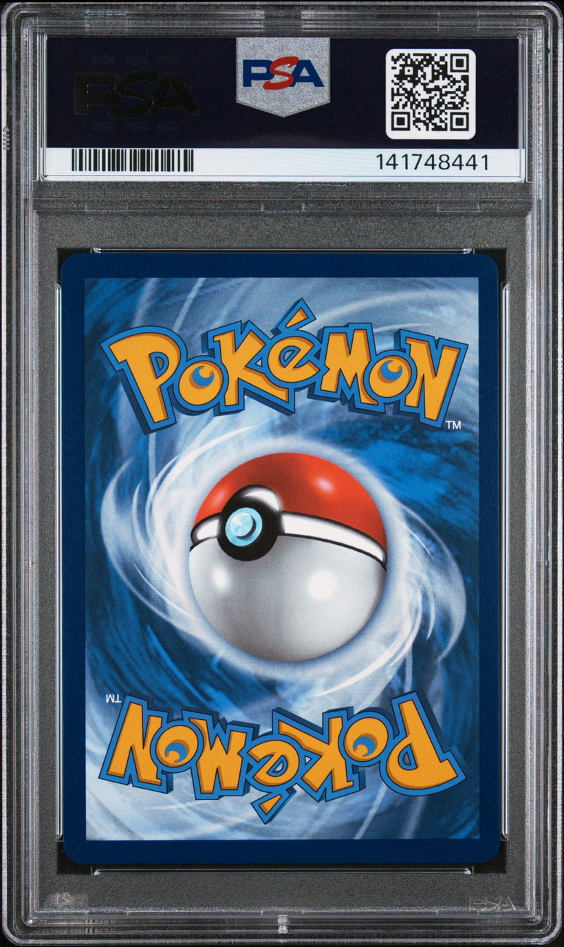 Team Rocket's Mewtwo ex DRI 240/182 PSA 10, back of the slab