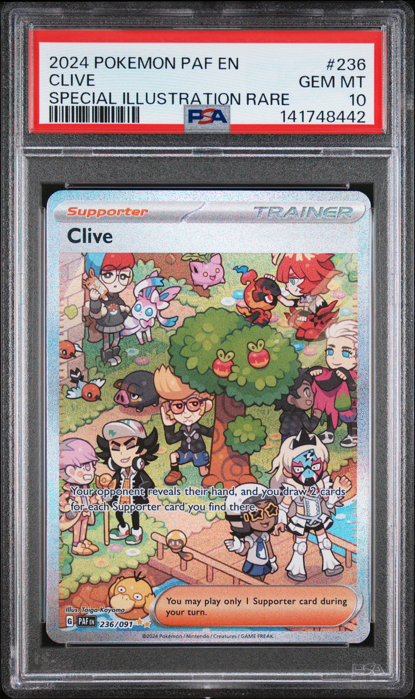 Clive PAF 236/091 PSA 10, front of the slab