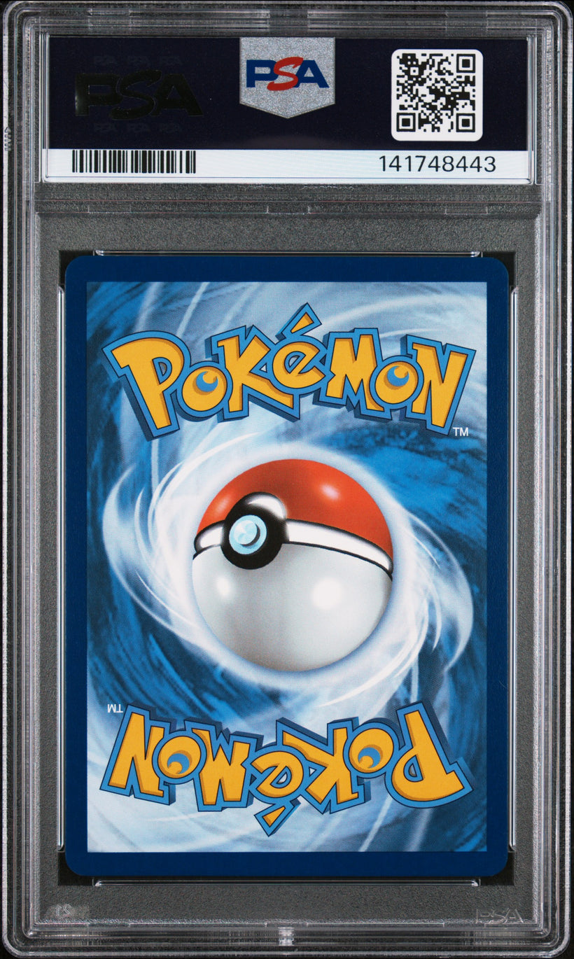 Pikachu ex SSP 057/191 PSA 10, back of the slab