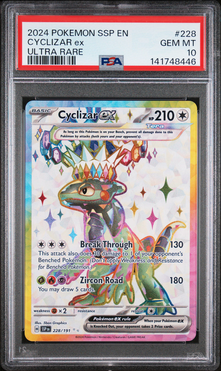Cyclizar ex SSP 228/191 PSA 10, front of the slab