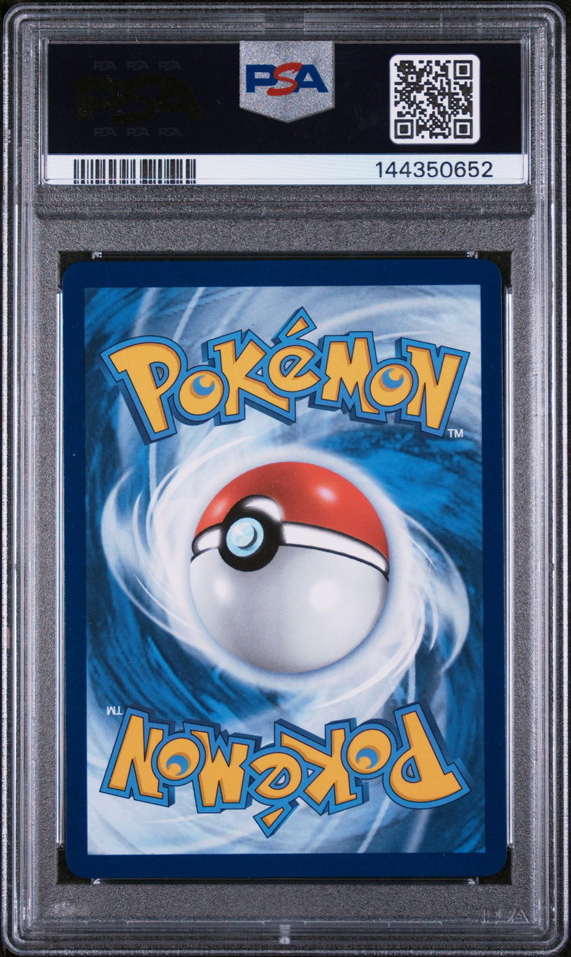 16 2025 POKEMON BLK EN-BLACK BOLT SPECIAL ILLUSTRATION RARE #165 KYUREM ex PSA 10, back of the slab