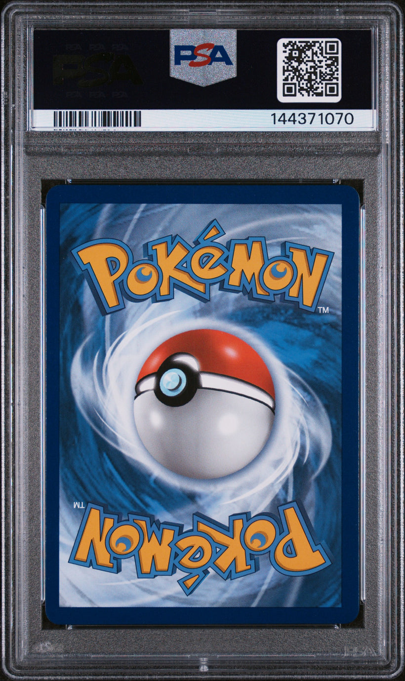 09 Radiant Charizard PSA 10, back of the slab
