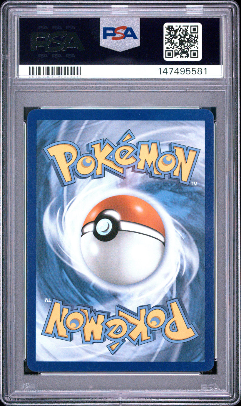 Mega Sharpedo ex PFL 127/094 Phantasmal Flames PSA 10, back of the slab