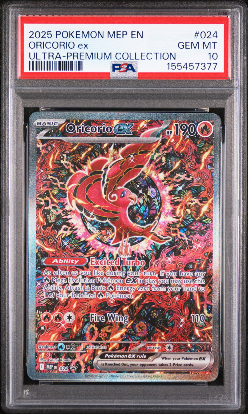 Oricorio ex MEP 024 PSA 10, front of the slab