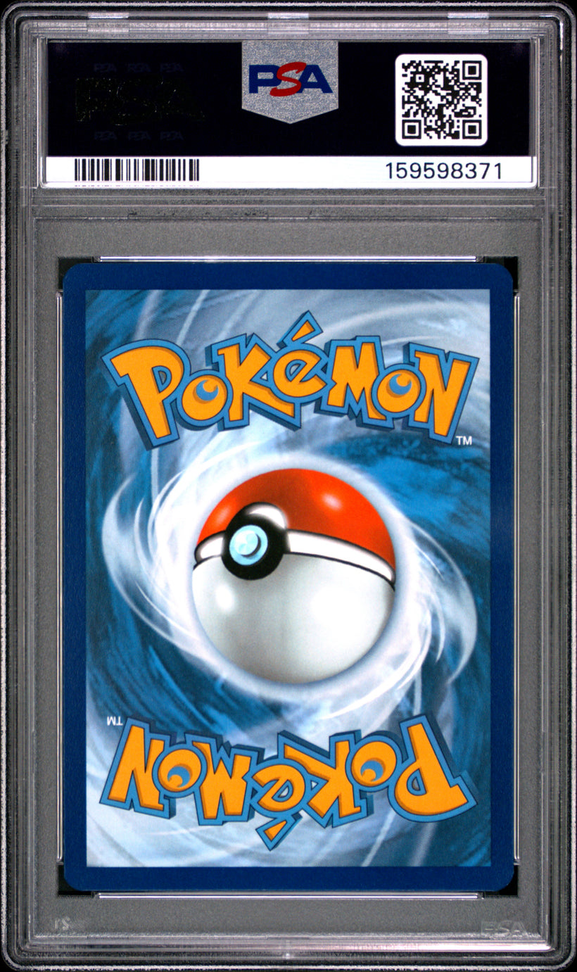 2024 Pokemon Surging Sparks Braviary #214/191 Illustration Rare PSA 10 GEM MT, back of the slab