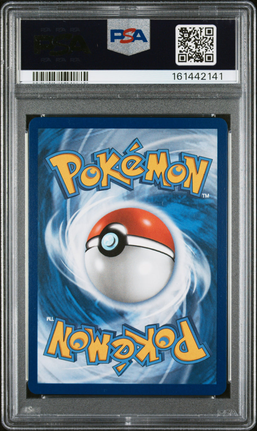 Pikachu ex ASC 277/217 Ascended Heroes PSA 10, back of the slab