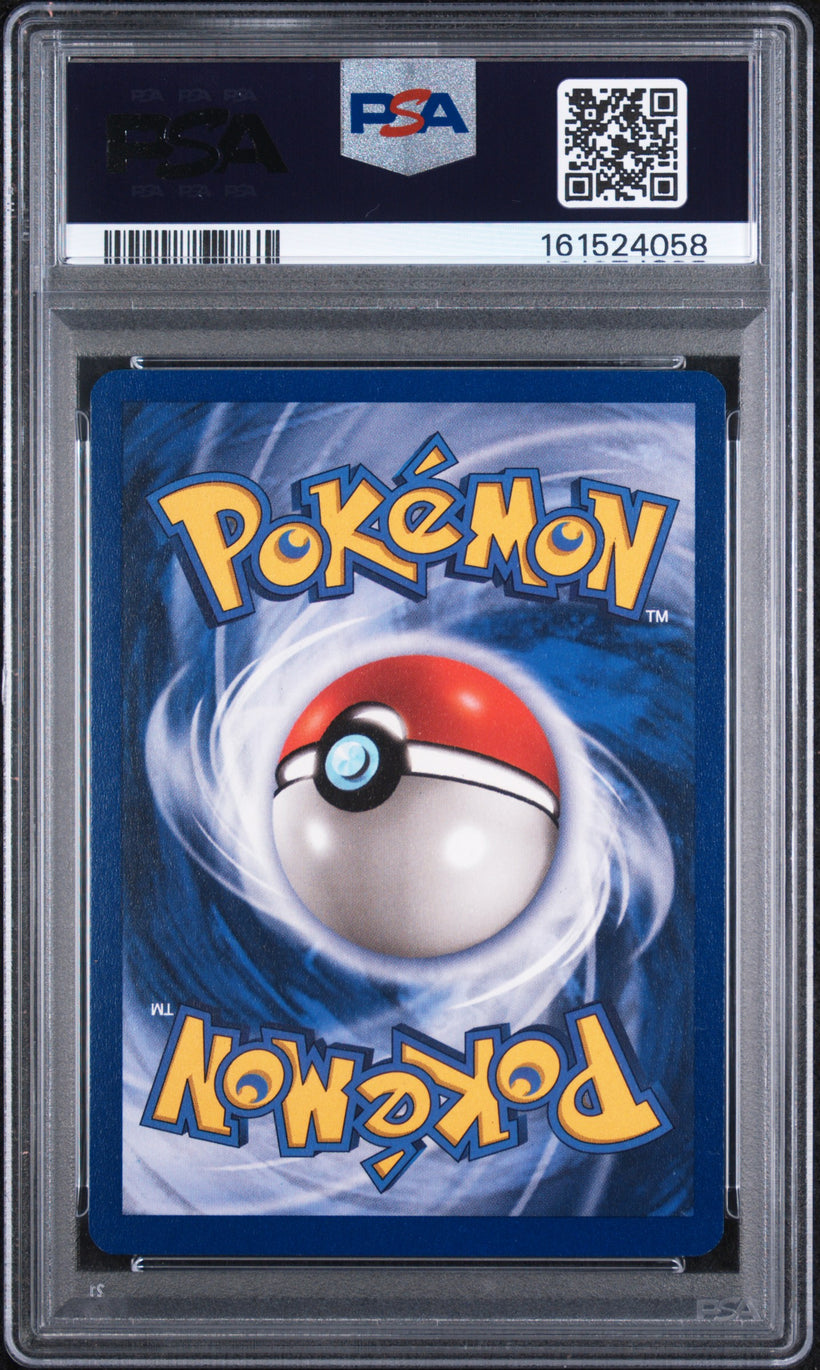 Dragonite Movie PSA 8, back of the slab