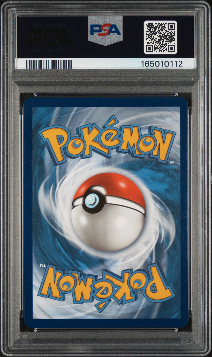 2021 Pokemon Chilling Reign Zeraora V #166 Full Art PSA 9 MINT, back of the slab