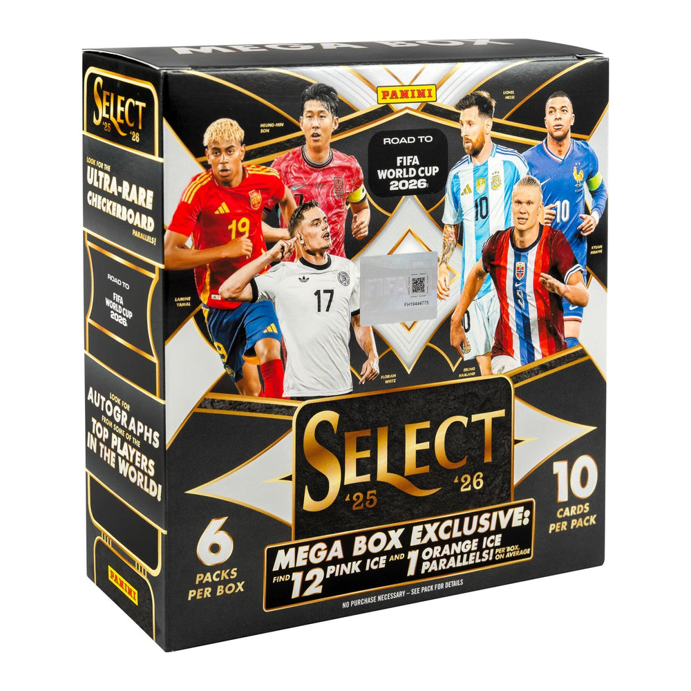2025-26 Panini Select Road to FIFA World Cup Soccer Mega Case