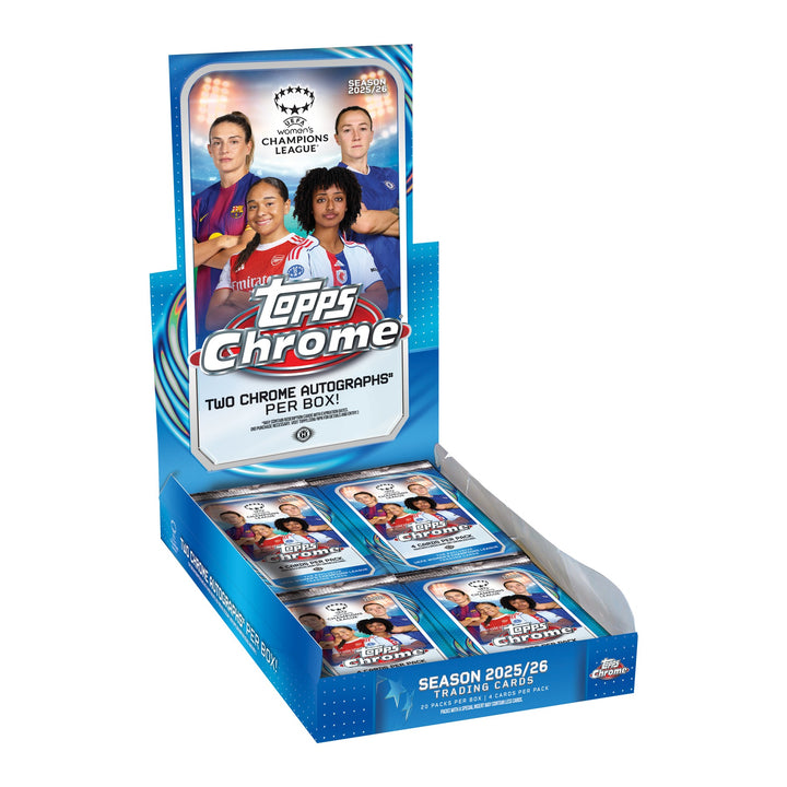 2025-26 Topps Chrome UEFA Women's Champions League Soccer Hobby Box