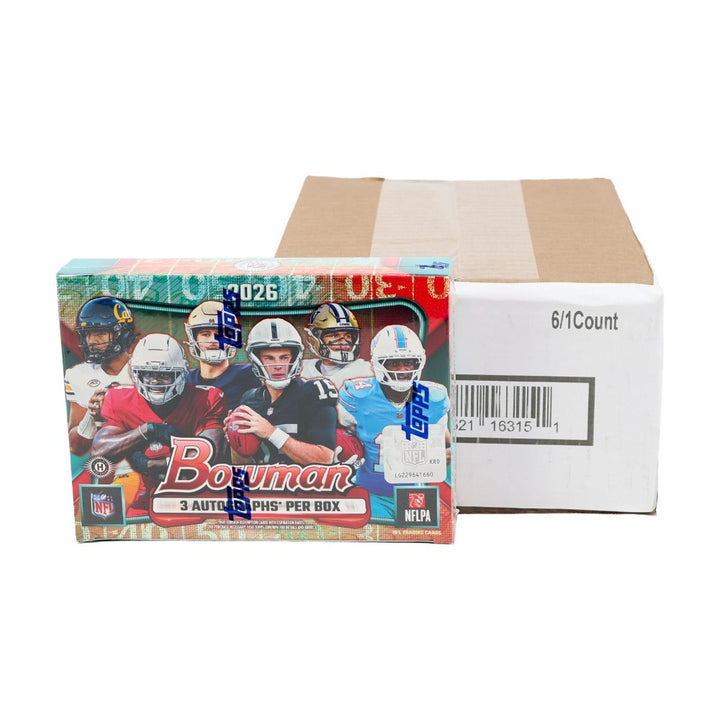2026 Bowman Football Breaker Delight 6-Box Case