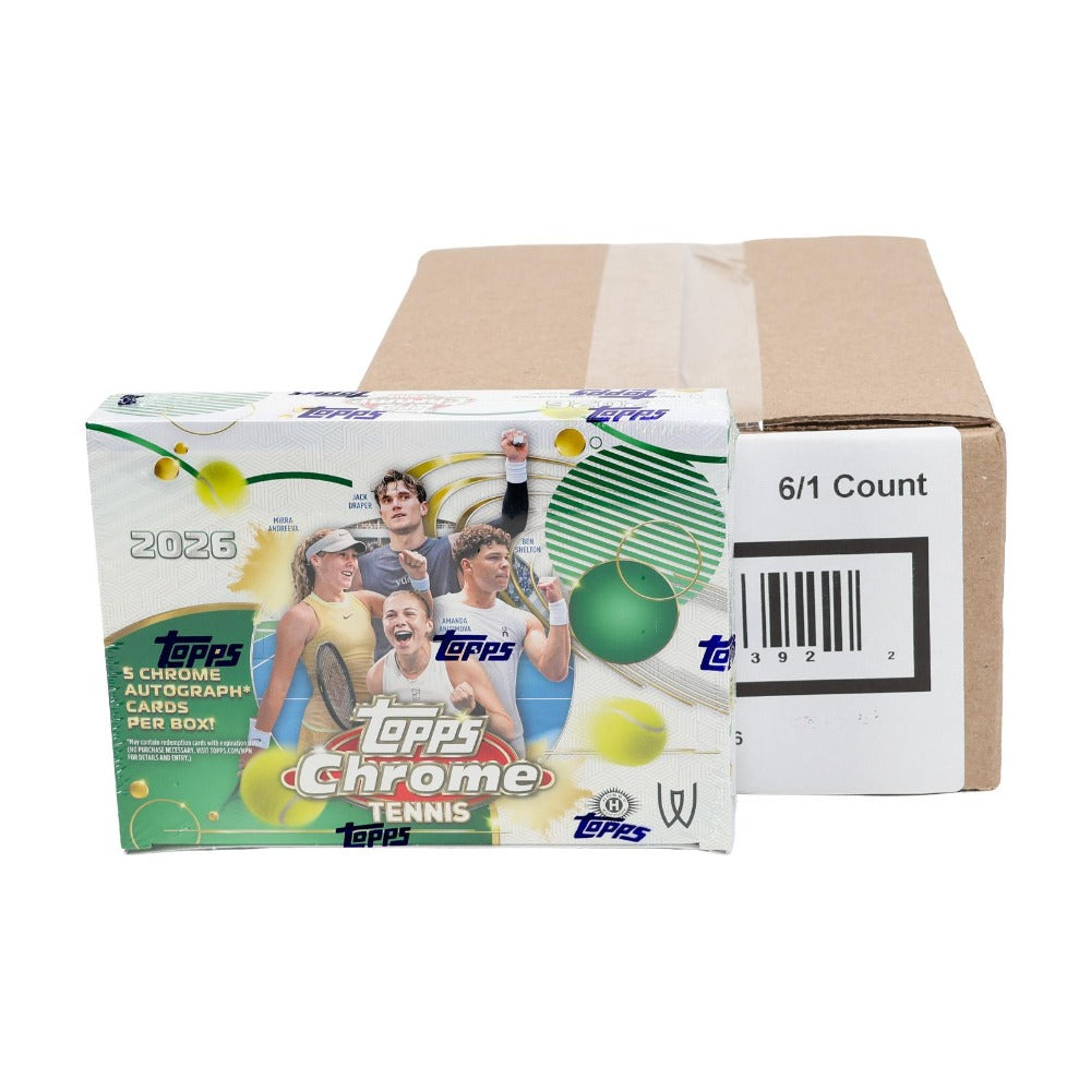 2026 Topps Chrome Tennis Delight 6-Box Case