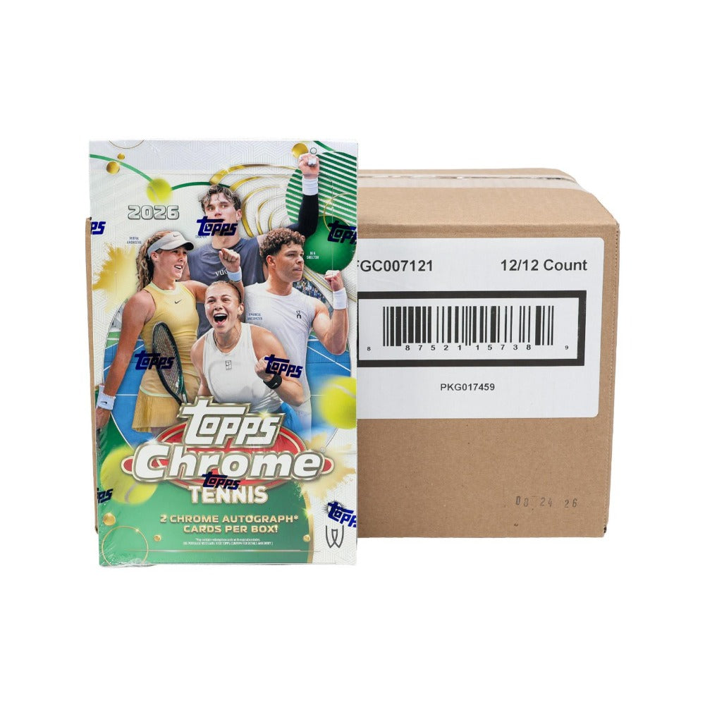 2026 Topps Chrome Tennis Hobby 12-Box Case