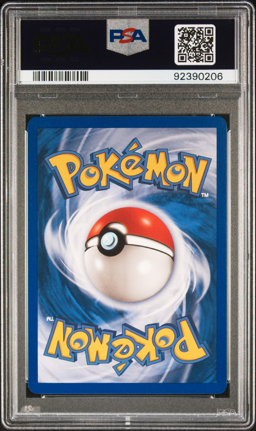 2002 Pokemon League Promo Black Star Celebi #50 PSA 10 GEM MT, back of the slab