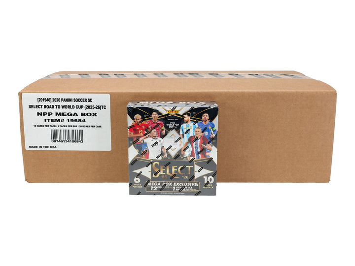 2025-26 Panini Select Road to FIFA World Cup Soccer Mega Case