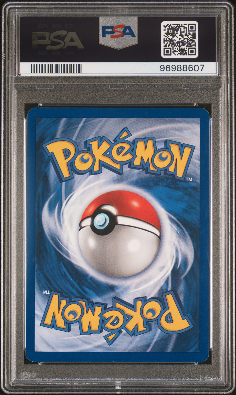 2002 Pokemon Neo Destiny Dark Scizor #9/105 Holo PSA 5 EX, back of the slab
