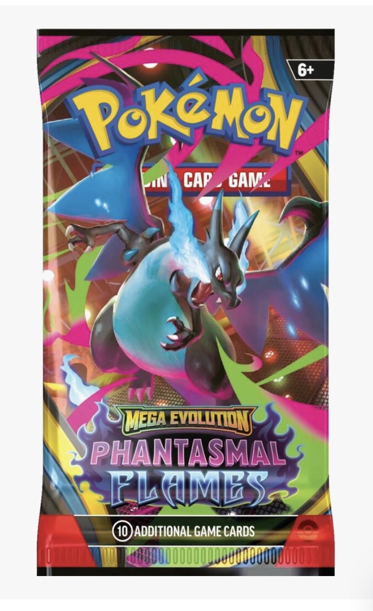 Pokemon Mega Evolution: Phantasmal Flames Booster Pack