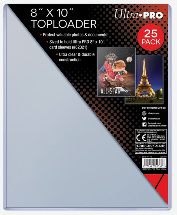 Toploader Sleeves 8 x 10 in (25ct)