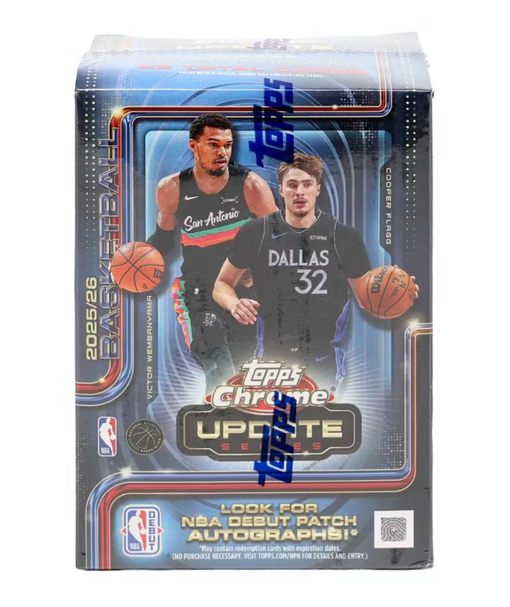 2025-26 Topps Chrome Update Series Basketball Blaster Box
