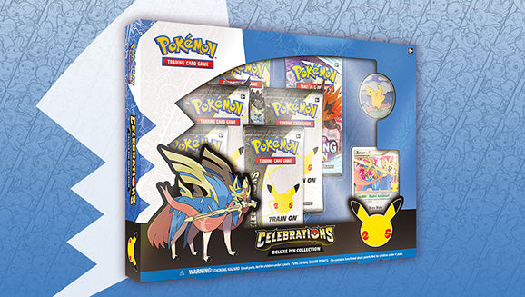 Pokemon TCG Celebrations Deluxe Pin Collection Zacian LV. X