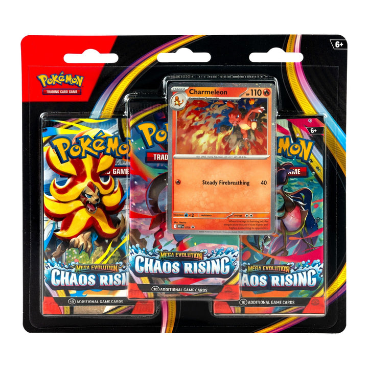 Pokemon Mega Evolution: Chaos Rising 3-Pack Blister Charmeleon