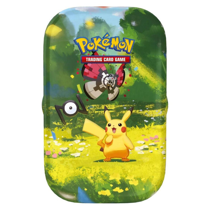 Pokemon TCG 30th Celebration Mini Tin, example design shown, tins ship at random