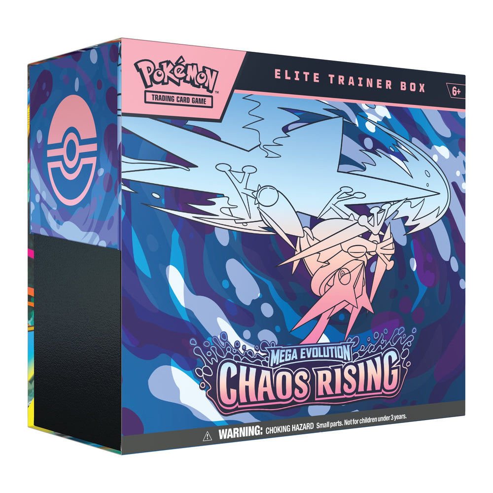 Pokemon Mega Evolution: Chaos Rising Elite Trainer Box, one box from this sealed case of 10