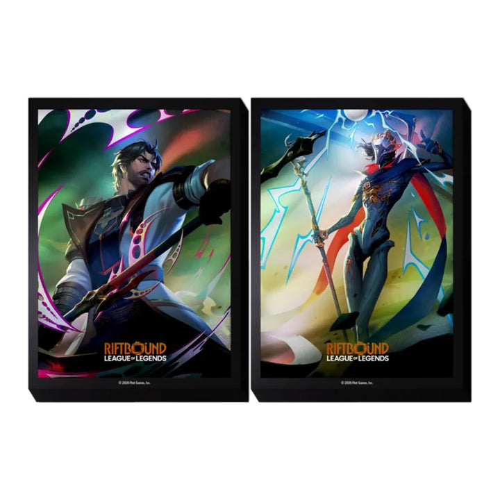 Riftbound League of Legends TCG Vendetta art card sleeves, Jace vs Viktor, 100 count