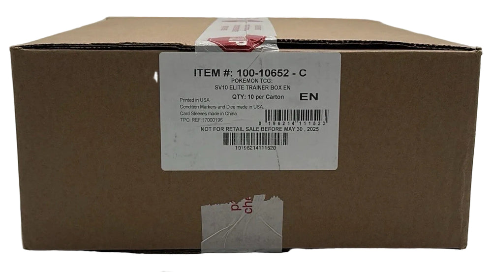 Destined Rivals Elite Trainer Box Case - sealed case carton