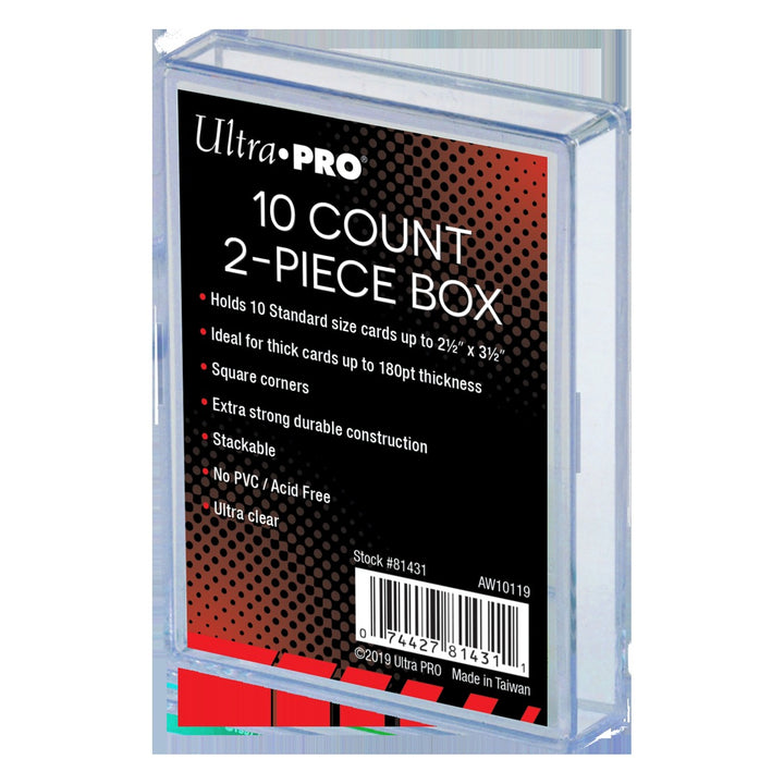 Ultra PRO 2-Piece Clear 10 Card Storage Box