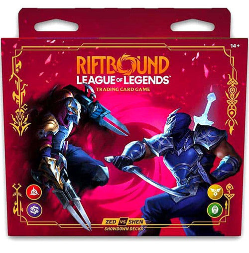 Riftbound Vendetta Zed vs Shen Showdown Deck Set