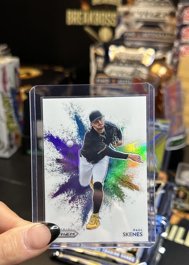 Bowman Chrome color splash rookie pulled live at Break Boss
