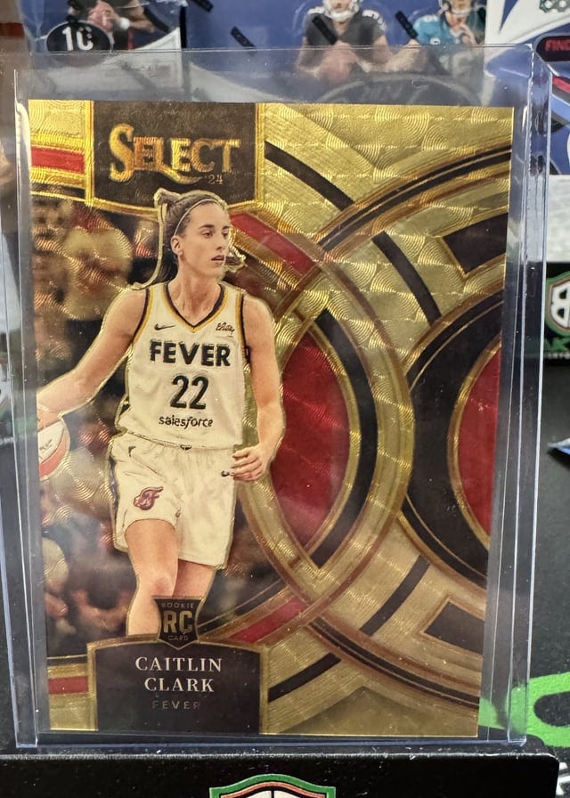Caitlin Clark Panini Select pulled live at Break Boss