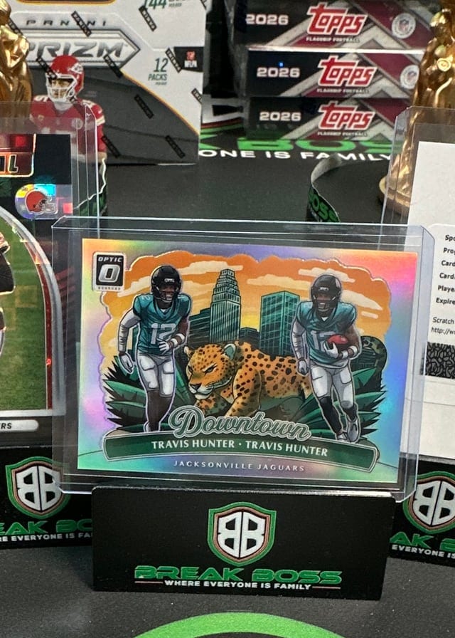 Donruss Optic football dual rookie pulled live at Break Boss