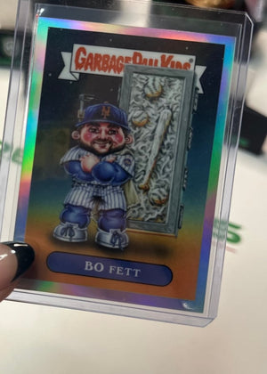 Garbage Pail Kids Bo Fett refractor pulled live at Break Boss