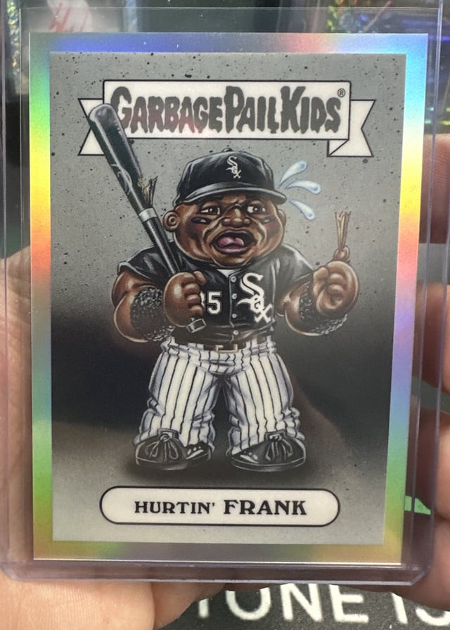 Garbage Pail Kids Hurtin' Frank refractor pulled live at Break Boss